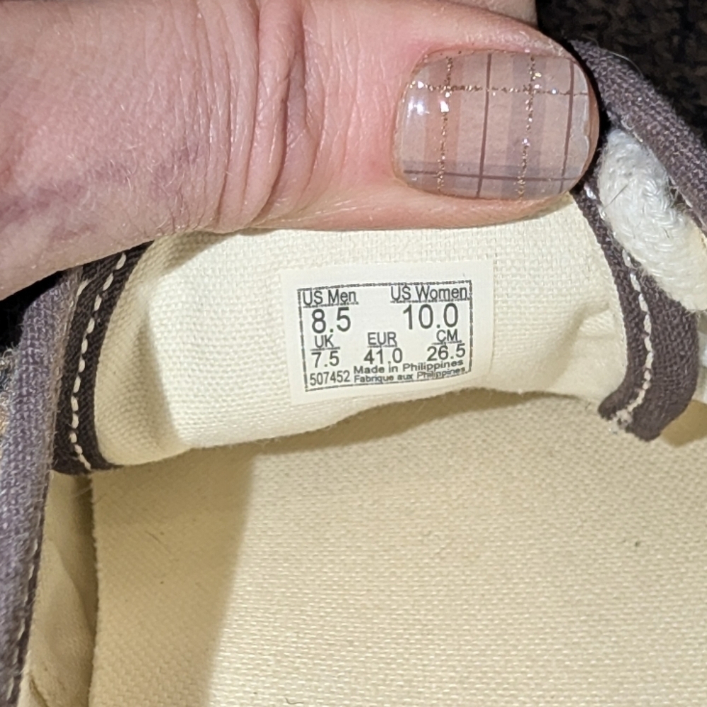 Vans Houndstooth Harris Tweed Brown Low Top Women's Size 10 - Picture 8 of 12